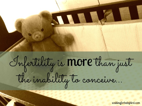 Infertility is more than just the inability to conceive (bear)